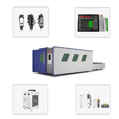 Промышленный двойной стол модели 6000w листового металла лазерной режущей машины с 4-осевой конфигурации и Yaskawa сервомотор