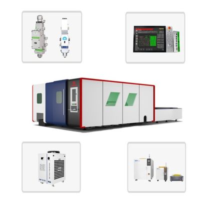 Промышленный двойной стол 3000w листов и труб металлической лазерной режущей машины с HIWIN направляющей рельсы