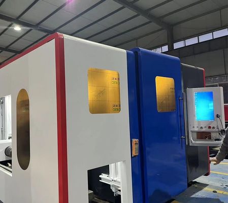 Автоматизированная загрузка Schneider Electric-France 2000/3000W Лазерная режущая машина для волоконных волокон для металлических интегральных плит и труб