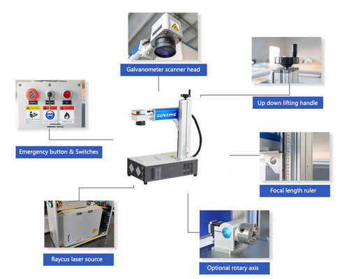 Высокая точность 2D 20W 50W 60W 80W JPT Fiber Laser Relief Engraving Machine для резки огнестрельного оружия и ювелирных изделий с поддержкой ИИ