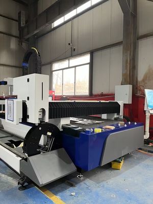 5000 кг высокой жесткости трубопроводной плиты CNC волоконная лазерная режущая труба машина для резки металла оборудование для резки лазера 3кВ лазерная резка