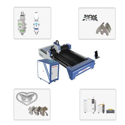 1000w 1500w 2000w 3kw CNC волоконная лазерная режущая машина для углеродного железа Алюминий Металл Нержавеющая сталь Система управления Cypcut